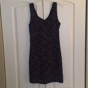 Forever 21 Black and Plum Lace Dress